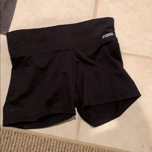 Pink spandex shorts
